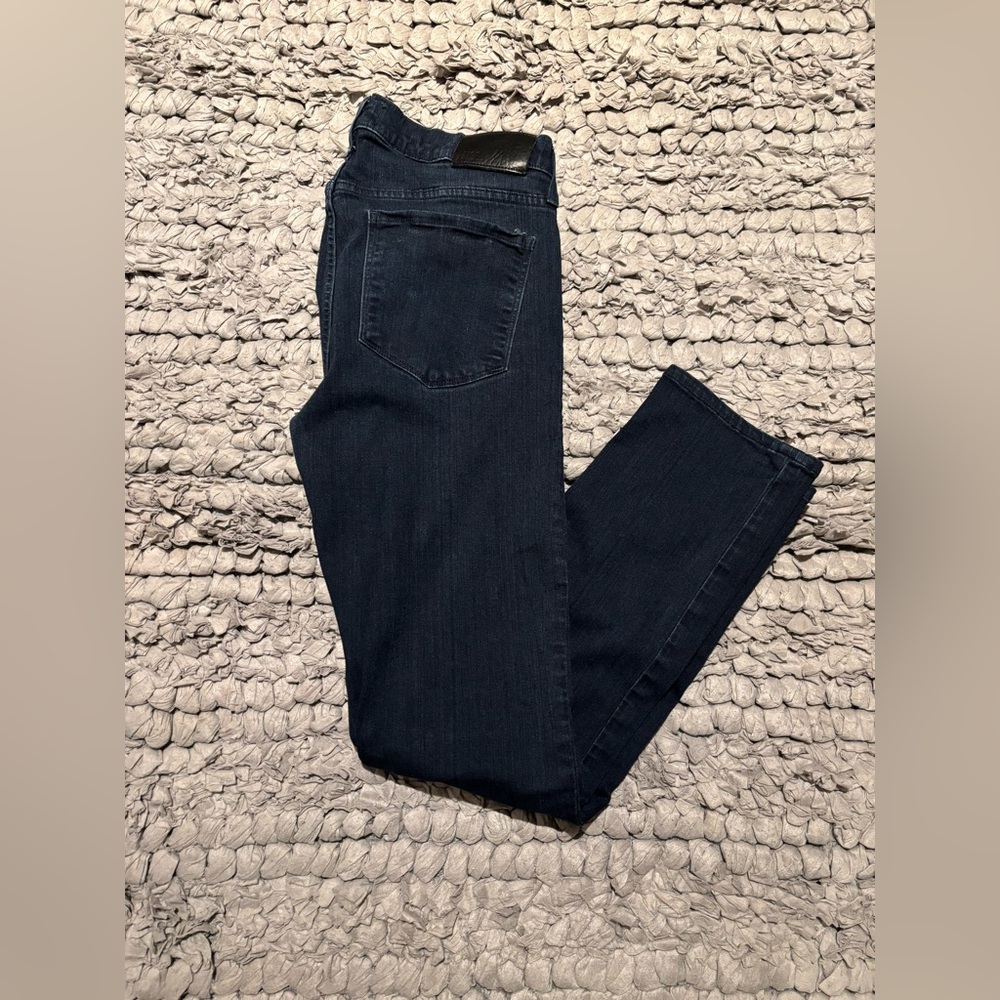 Men’s Paige Dark Blue Federal Style Slim-Straight Fit Denim Jeans in Inkwell